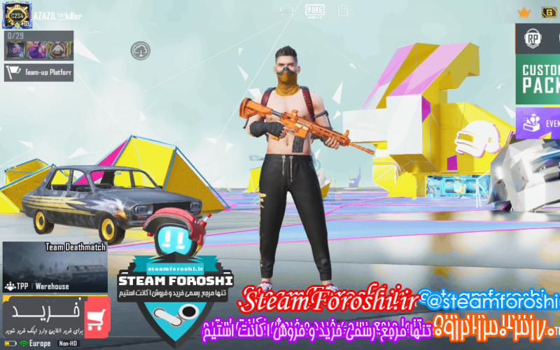 فروش اکانت پابجی کد ۱۱۲۵۹