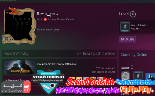 فروش اکانت cs go کد ۱۱۳۰۷