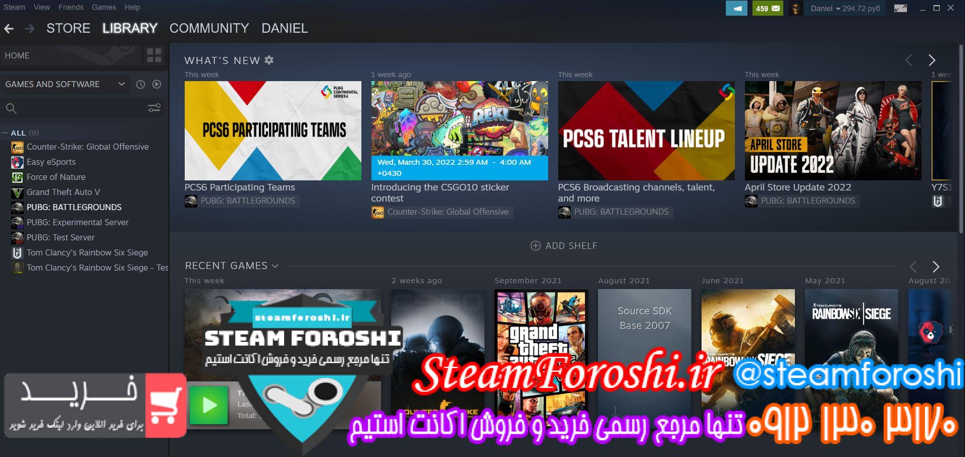 فروش اکانت استیم کد ۱۱۳۱۰