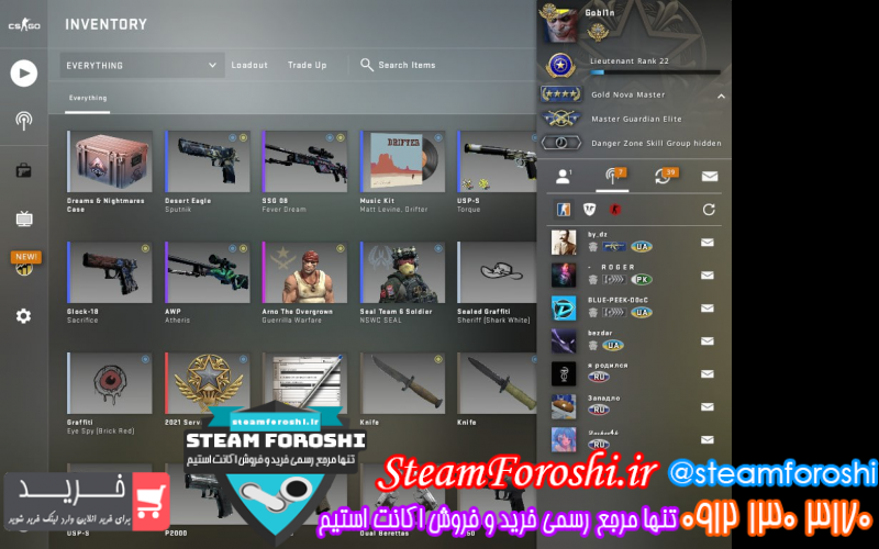 فروش اکانت cs go کد ۱۱۵۱۵