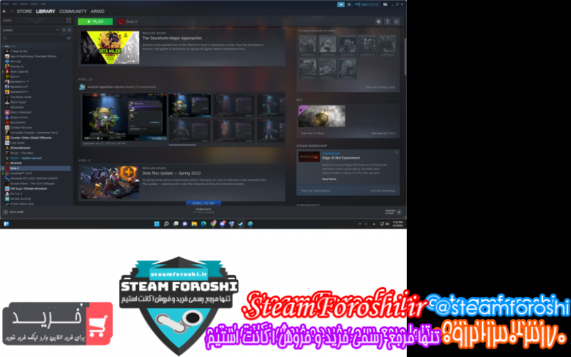 فروش اکانت استیم کد ۱۱۴۰۷