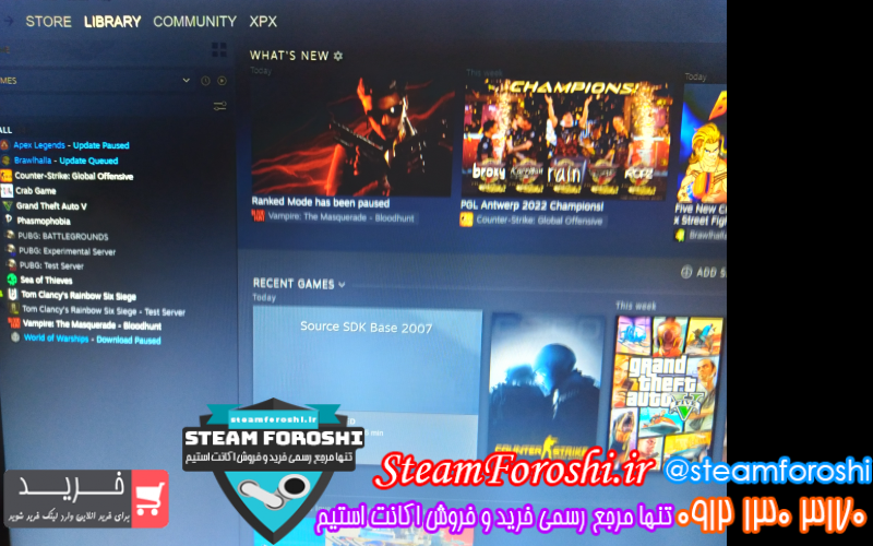 فروش اکانت استیم کد ۱۱۵۲۷