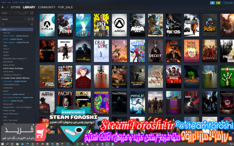 فروش اکانت استیم کد ۱۱۴۰۸