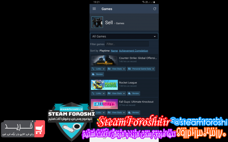 فروش اکانت cs go کد ۱۱۴۴۸