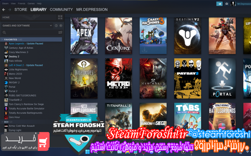 فروش اکانت استیم کد ۱۱۶۶۴