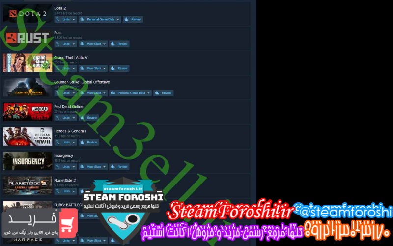 فروش اکانت استیم کد ۱۱۶۸۲