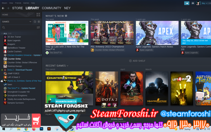 فروش اکانت دوتا ۲ کد ۱۱۵۶۲