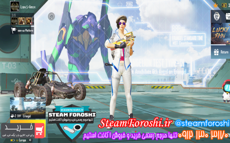 فروش اکانت پابجی کد ۱۱۶۰۷