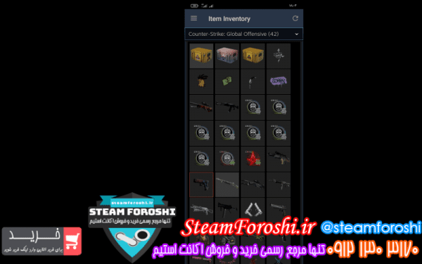 فروش اکانت cs go کد ۱۱۶۲۹