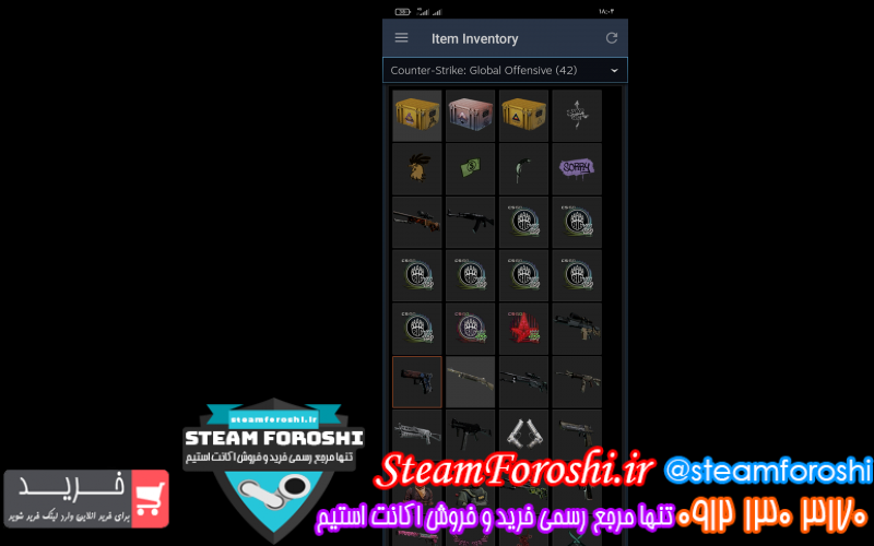 فروش اکانت cs go کد ۱۱۶۲۹