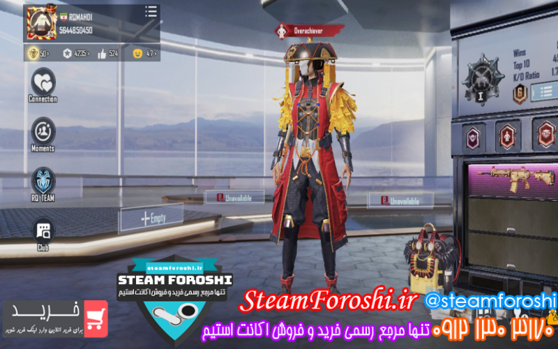 فروش اکانت پابجی کد ۱۱۶۳۵