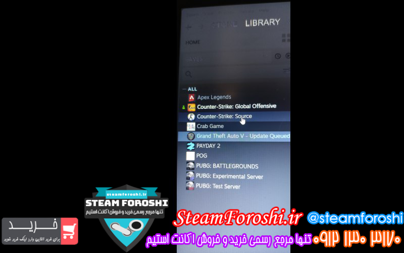 فروش اکانت استیم کد ۱۱۵۵۸