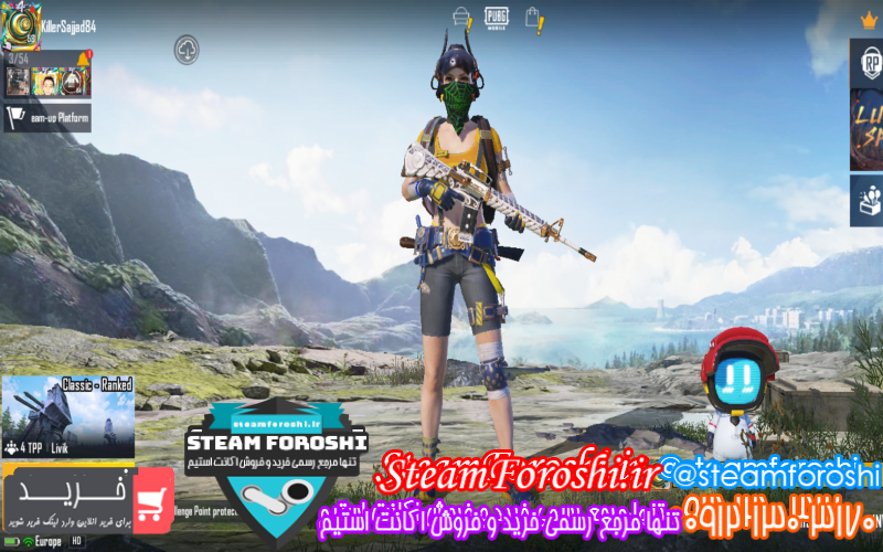 فروش اکانت پابجی کد ۱۱۷۰۱