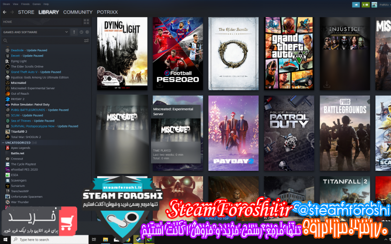 فروش اکانت استیم کد ۱۱۷۰۶