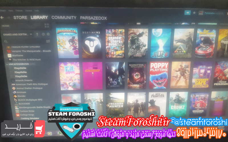 فروش اکانت استیم کد ۱۱۷۵۷
