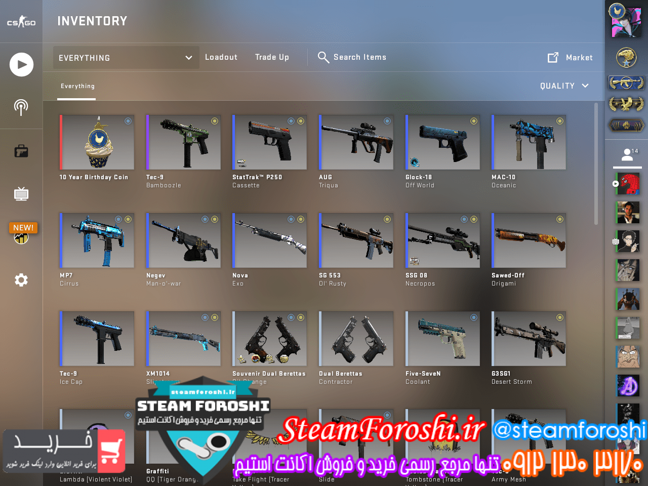 فروش اکانت cs go کد 11912