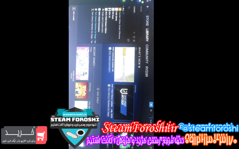فروش اکانت استیم کد 11823