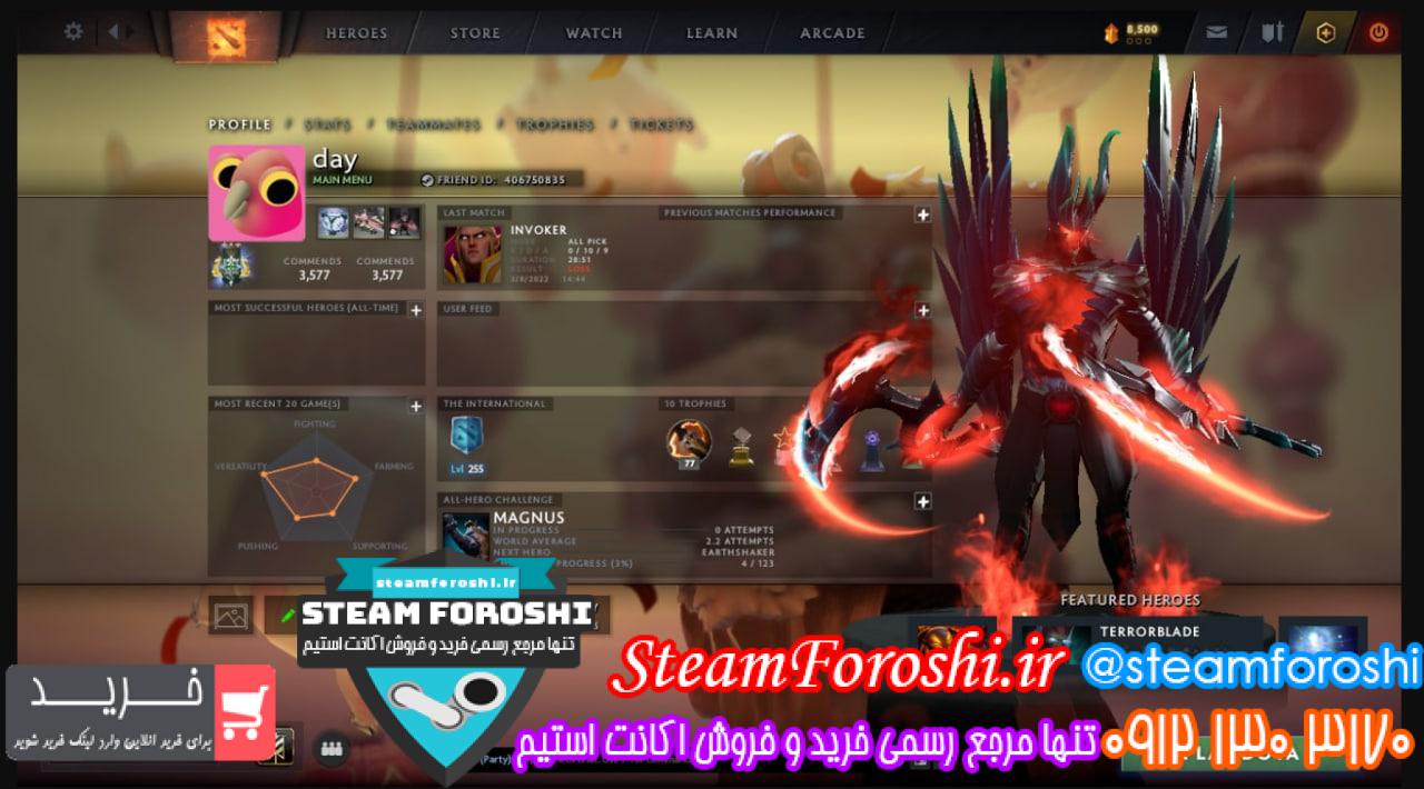 فروش اکانت دوتا 2 کد 11990 | استیم فروشی - خرید و فروش اکانت دوتا 2 و ...