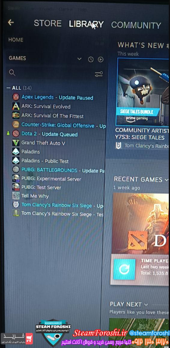 فروش اکانت استیم کد 11994