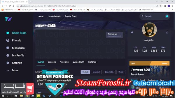 فروش اکانت استیم کد 12003