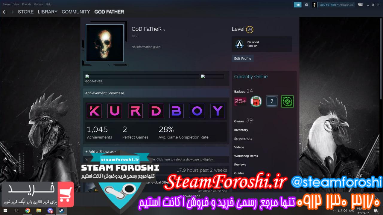 فروش اکانت استیم کد 12046