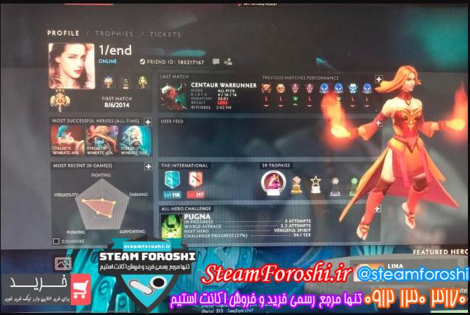 فروش اکانت دوتا 2 کد 12079