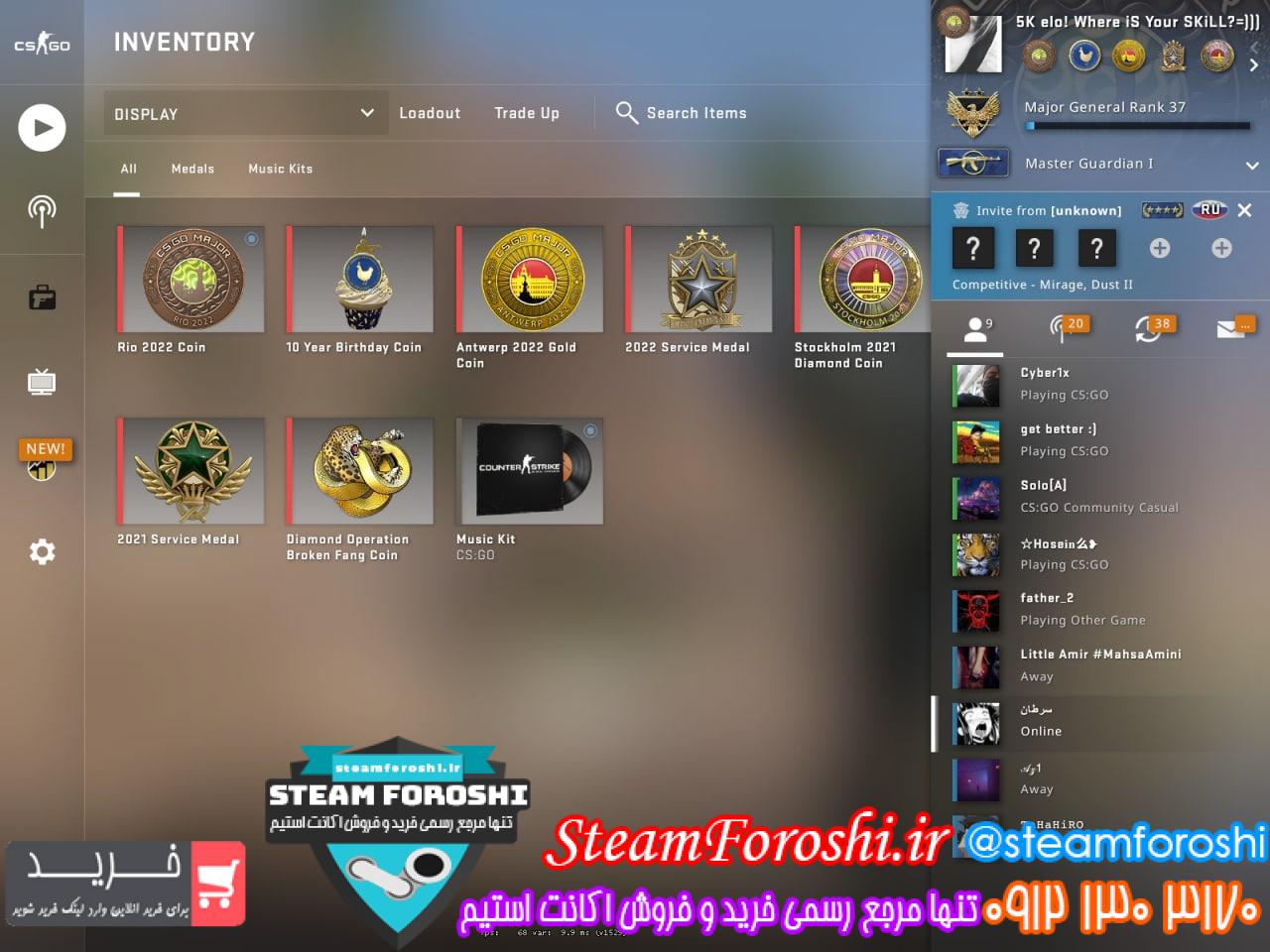 فروش اکانت cs go کد 12111