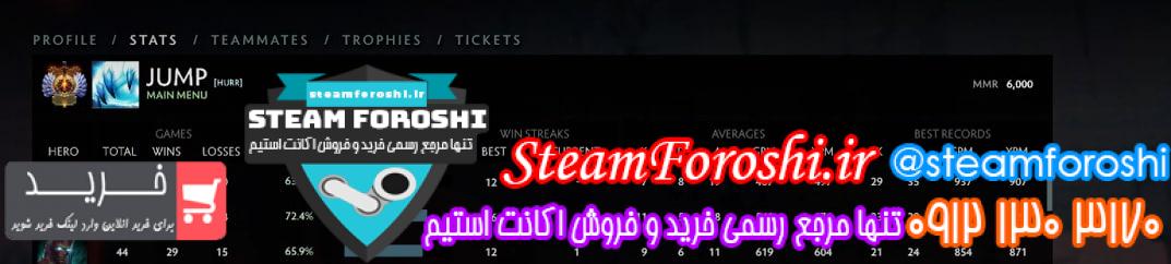 فروش اکانت استیم کد 12130