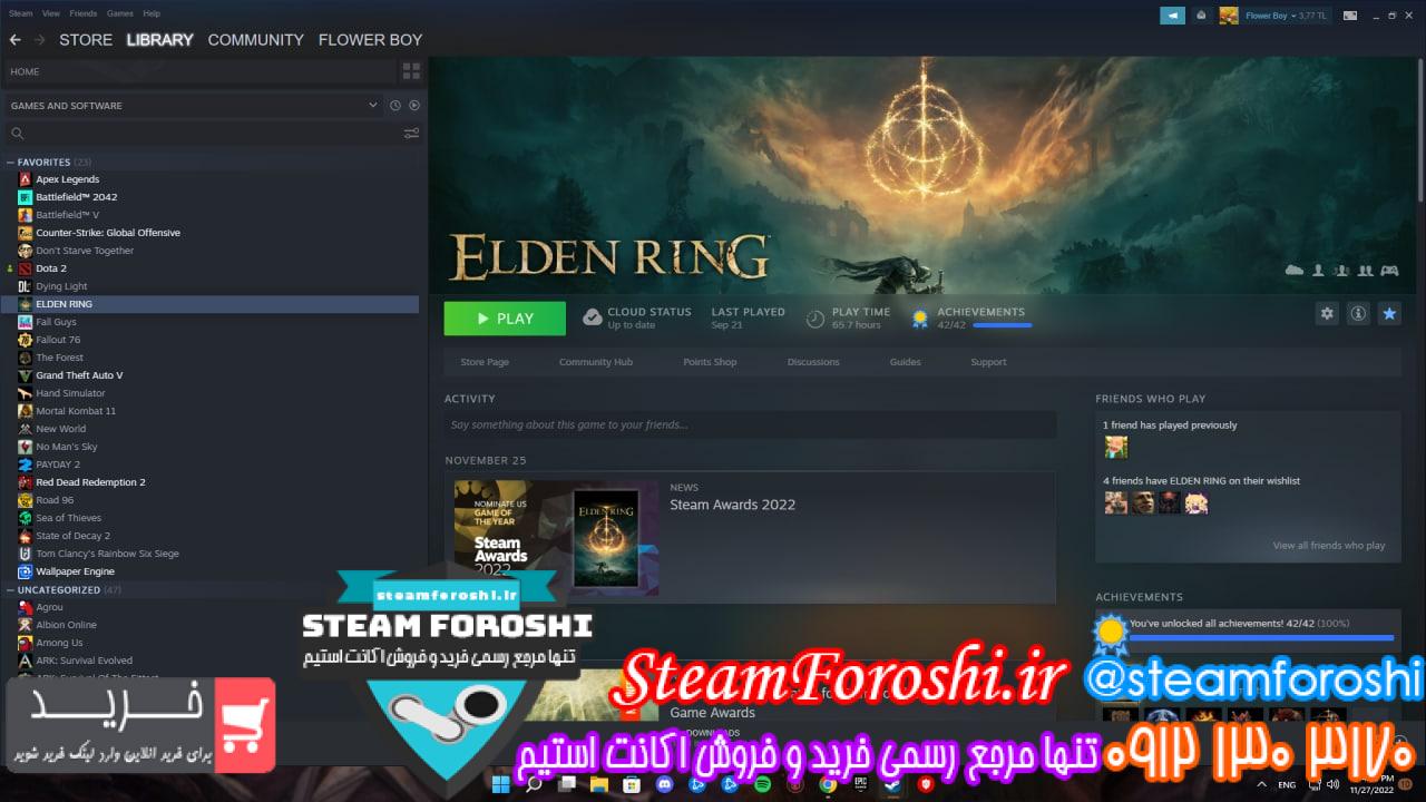 فروش اکانت استیم کد 12161