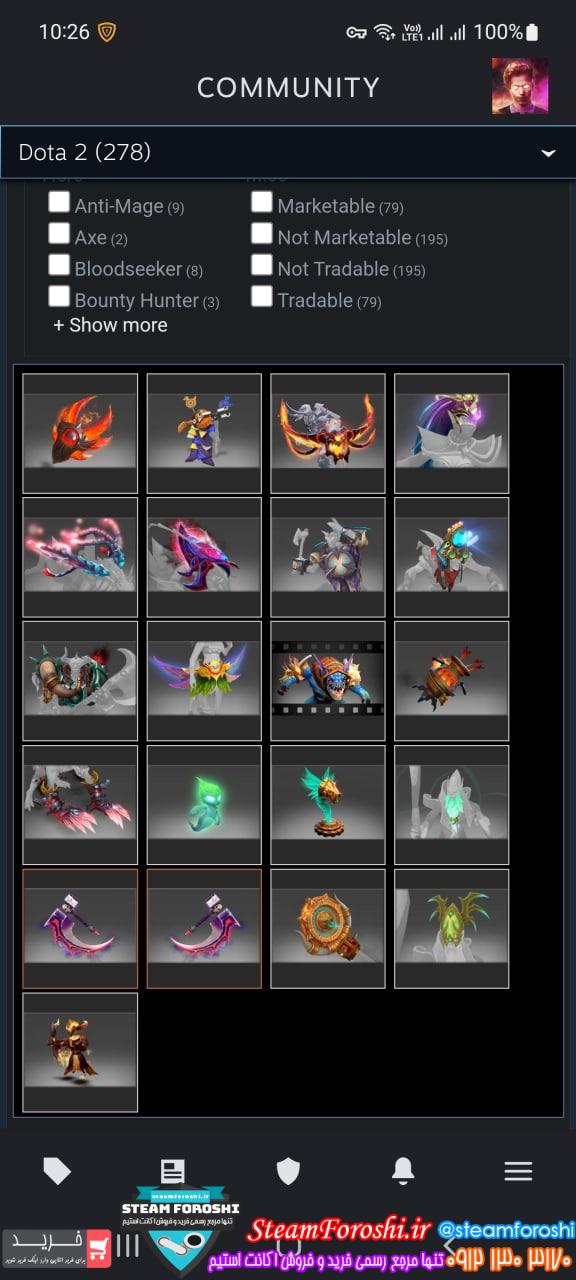 فروش اکانت دوتا 2 کد 12219