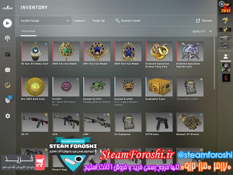 فروش اکانت cs go کد 12242