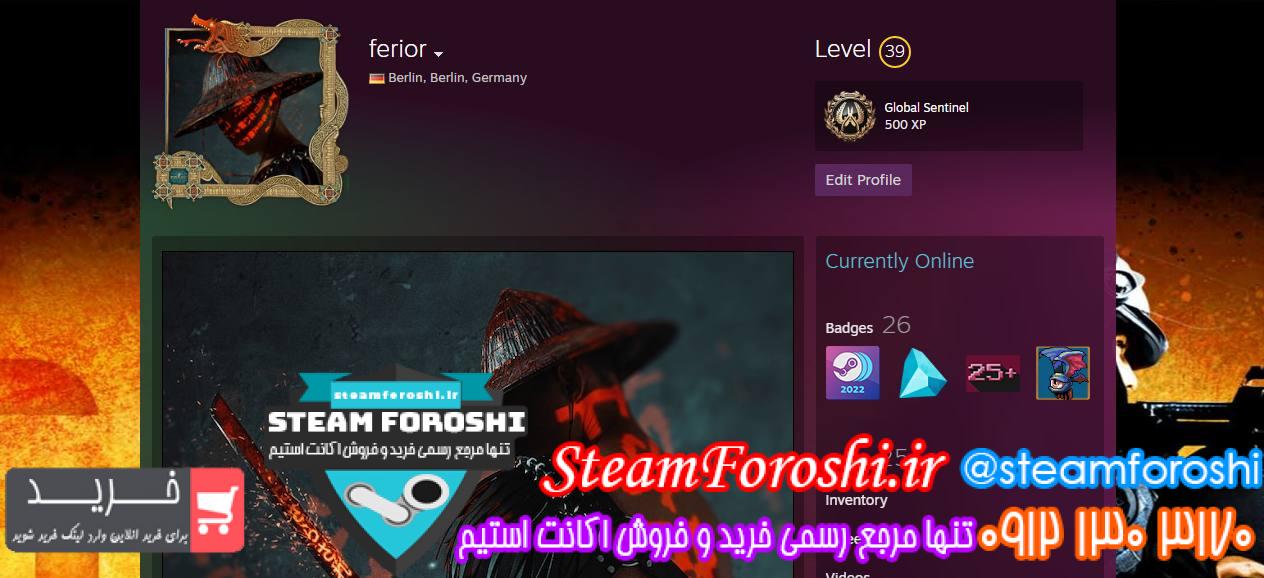 فروش اکانت استیم کد 12282