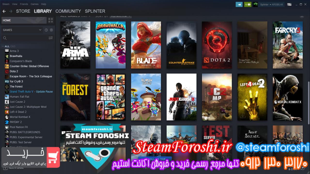 فروش اکانت دوتا 2 کد 12280