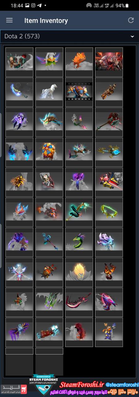 فروش اکانت دوتا 2 کد 12316