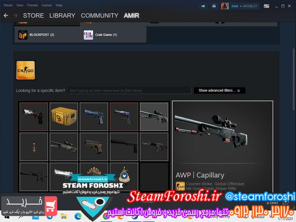 فروش اکانت cs go کد 12331