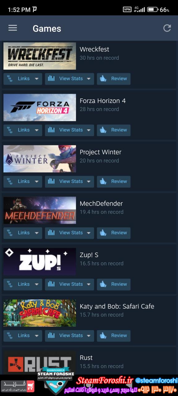 فروش اکانت استیم کد 12382