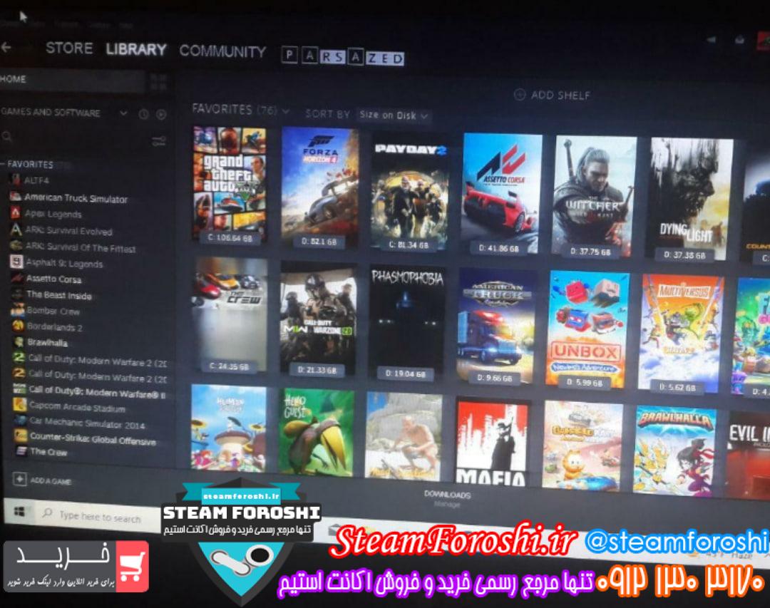 فروش اکانت استیم کد 12383