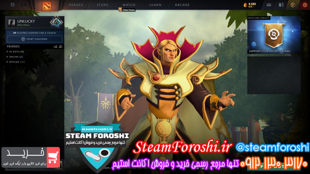 فروش اکانت دوتا 2 کد 12414