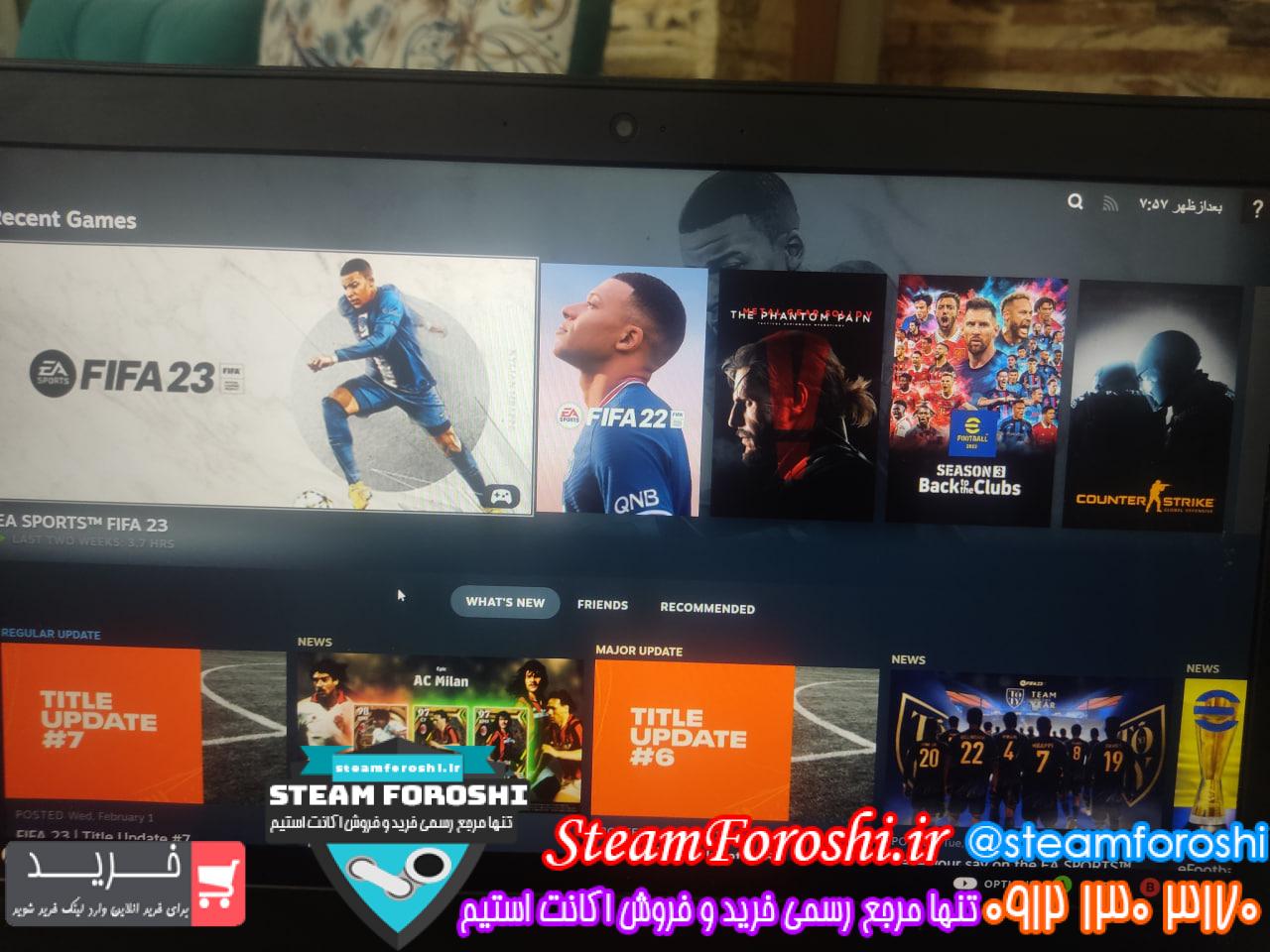 فروش اکانت استیم کد 12415