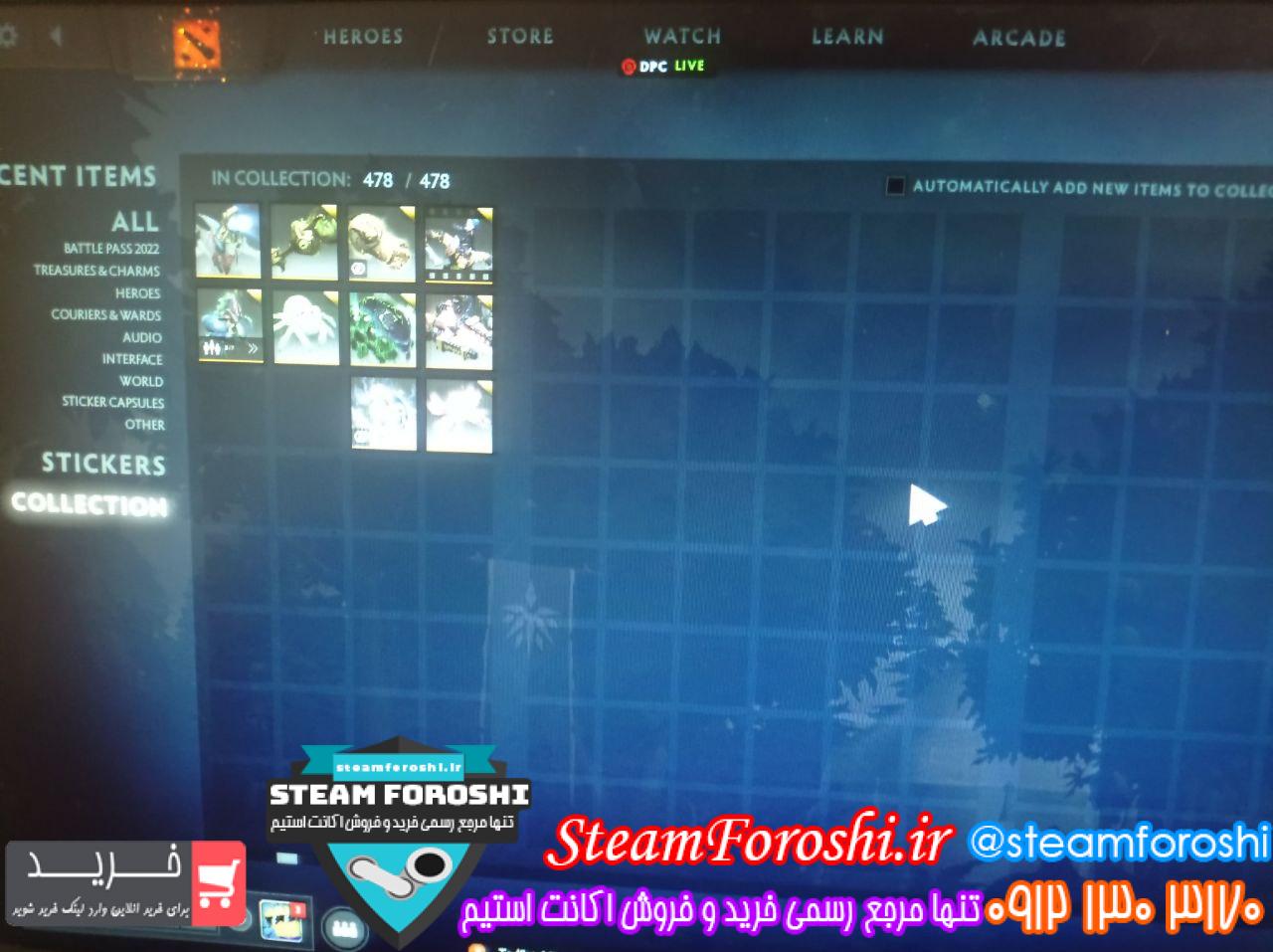 فروش اکانت دوتا 2 کد 12417