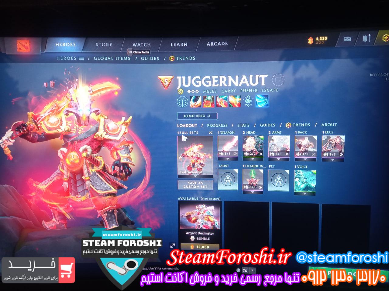 فروش اکانت دوتا 2 کد 12450