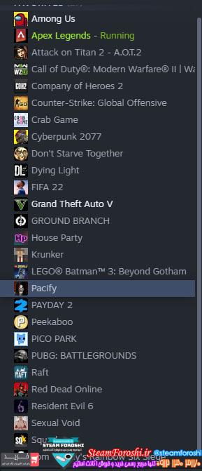 فروش اکانت استیم کد 12489