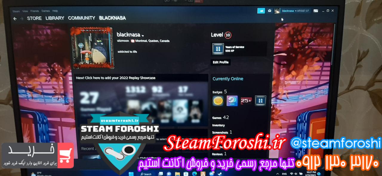 فروش اکانت استیم کد 12508