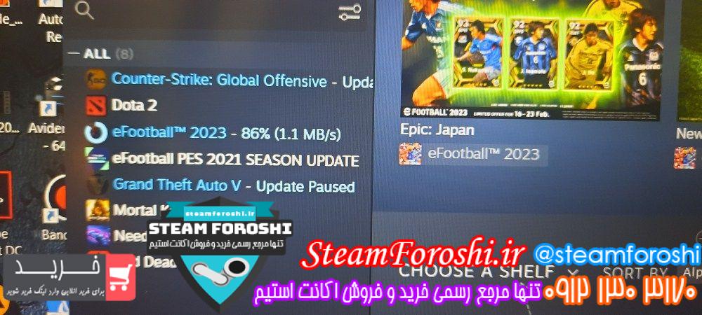 فروش اکانت استیم کد 12526