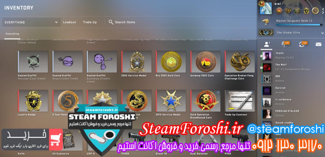 فروش اکانت cs go کد 12609