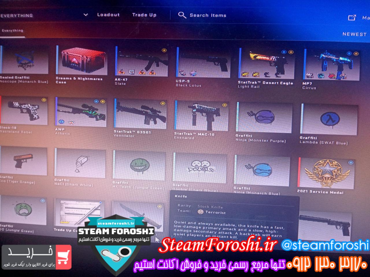 فروش اکانت cs go کد 12614