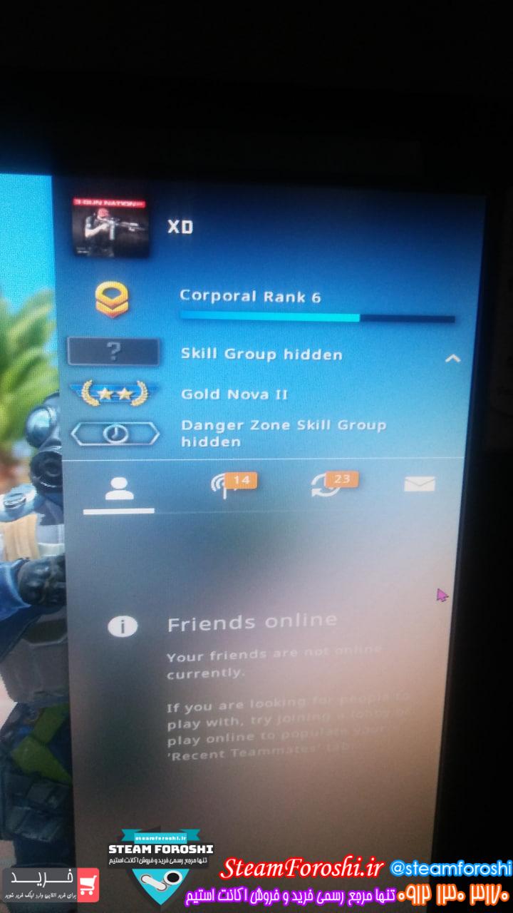 فروش اکانت cs go کد 12648