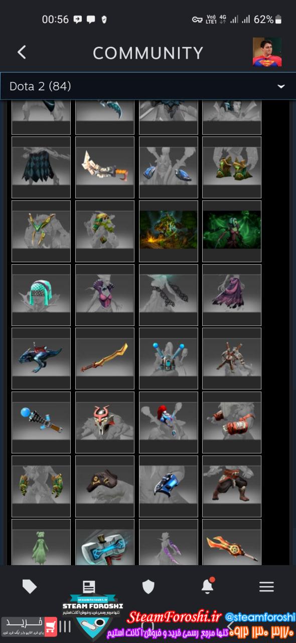 فروش اکانت دوتا 2 کد 12736