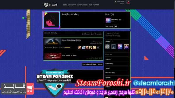 فروش اکانت cs go کد 12743