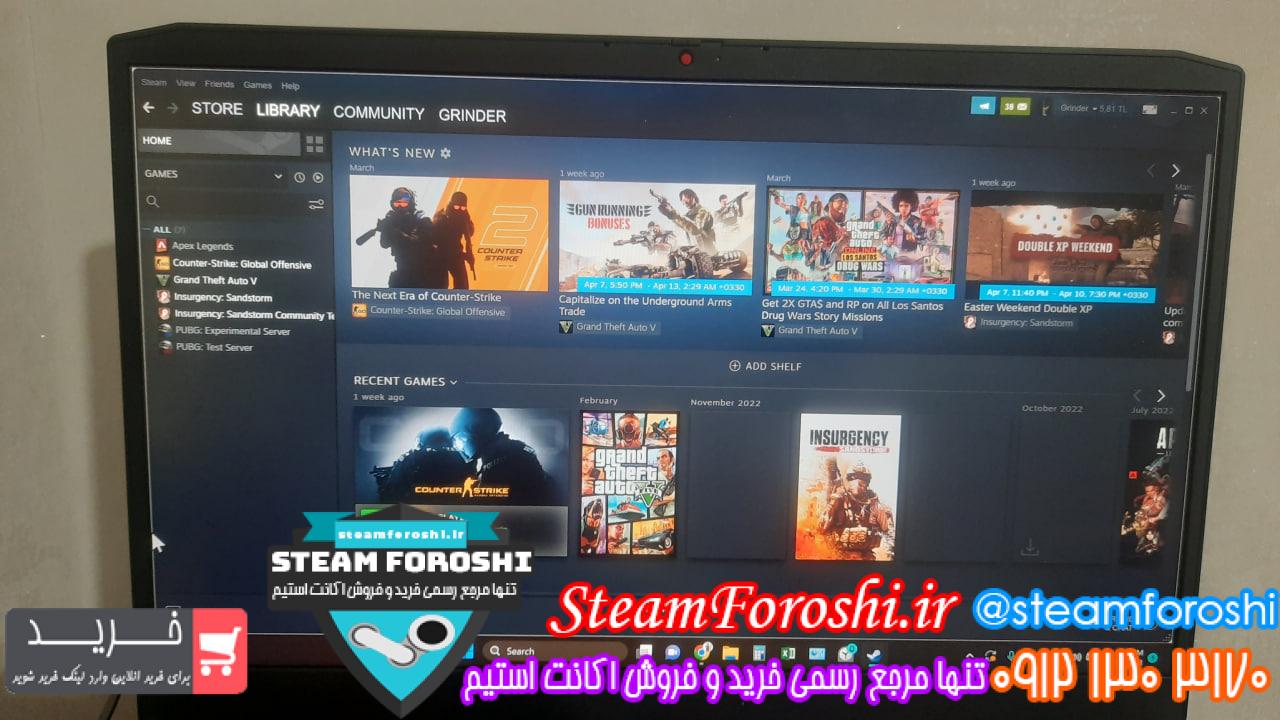 فروش اکانت استیم کد 12751